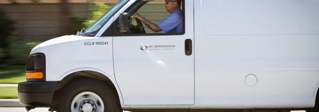 KIC Refrigeration service vehicle serving Palmview area